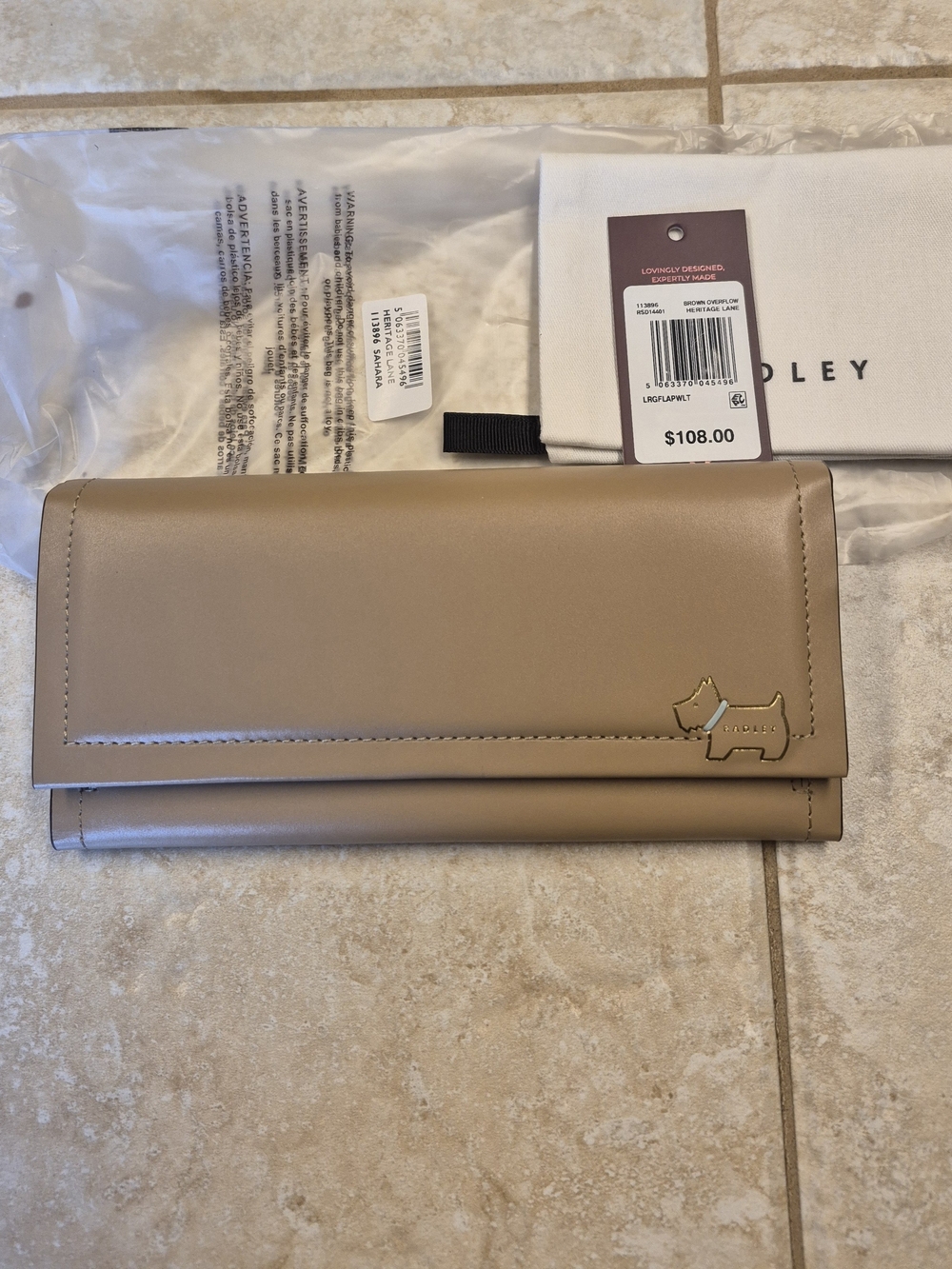 RADLEY LONDON Heritage Lane Brown Overflow Large Flap Wallet